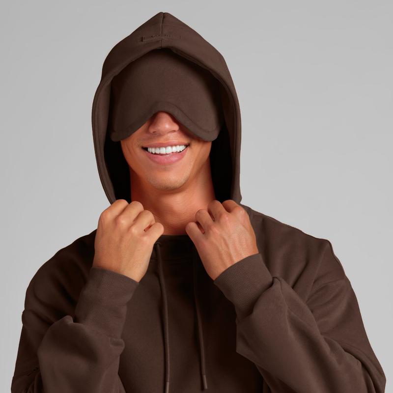 SS Collectives Halo Hoodie – Lightweight Travel Hoodie with Built-In Eye Mask