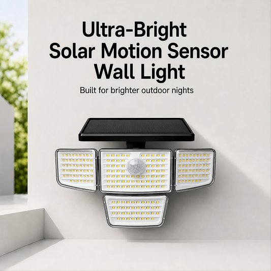 SS Collectives™ Solar Motion Sensor Wall Light | 212LED Outdoor Security Light
