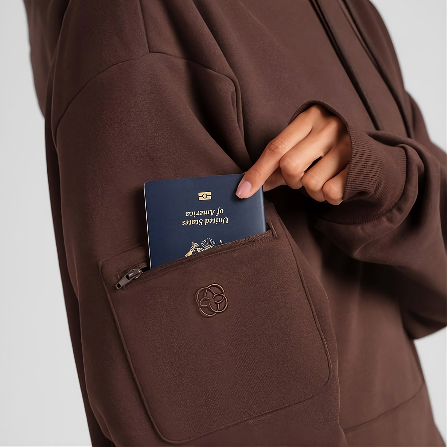 SS Collectives Halo Hoodie – Lightweight Travel Hoodie with Built-In Eye Mask